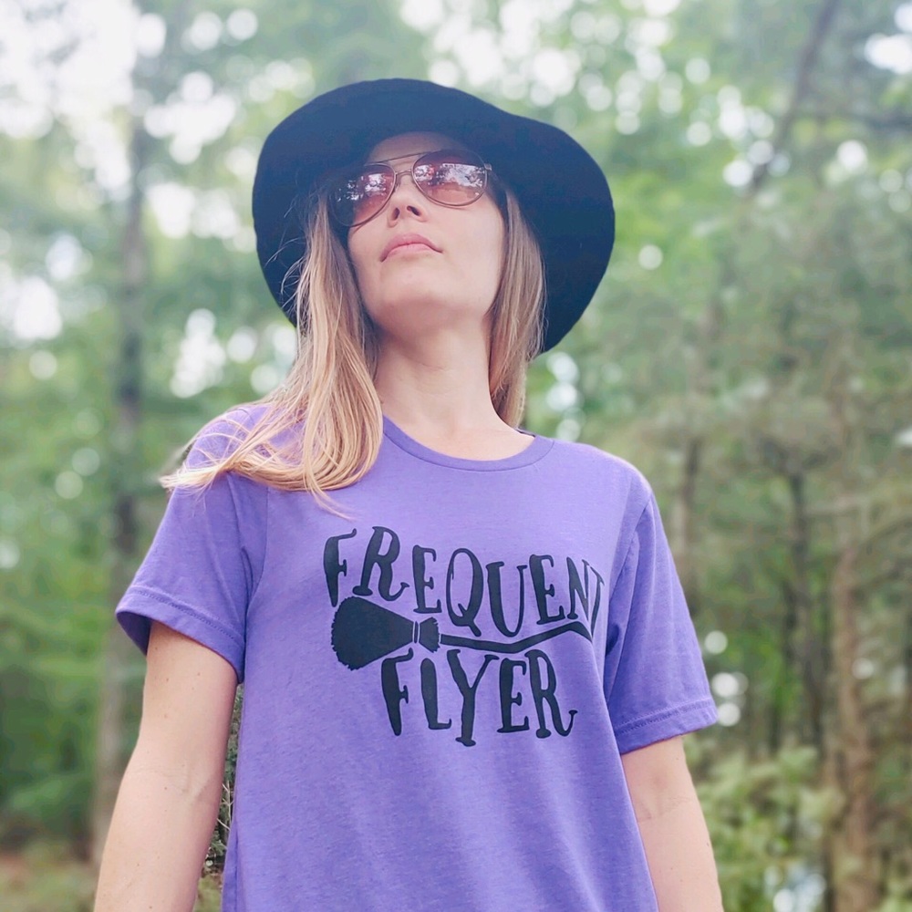 Halloween Witch Bella Canvas Tee-Heather Purple - Picture 1 of 4